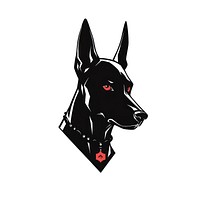 Doberman Pinscher Dog dog accessories silhouette.