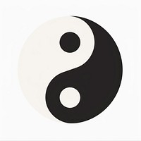 Illustration of yin yang ampersand alphabet symbol.