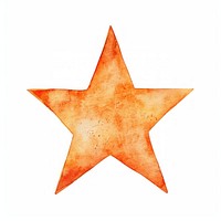 Clean orange star symbol animal plant.