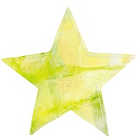 Clean lemon yellow star symbol animal shark.