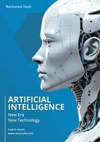 Artificial intelligence  poster template