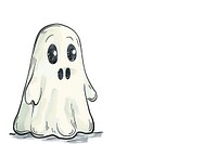 Ghost illustrated drawing animal.