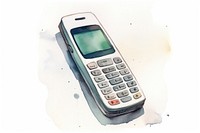 Illustration of mobile phone electronics cell phone.
