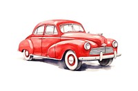 Illustration of red car art transportation automobile.