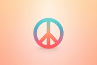 Peace sign symbol logo.