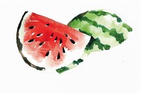 Watermelon Japanese minimal watermelon produce animal.