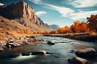 River landscape outdoors scenery.