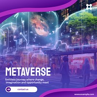 Metaverse Instagram post template