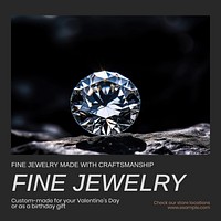 Fine jewelry Instagram post template  