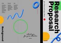 Research proposal education brochure template  design