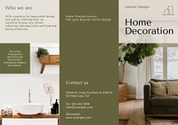 Home decoration brochure template