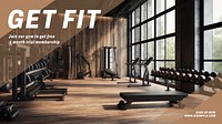 Get fit blog banner template