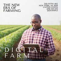 Digital farming Instagram post template