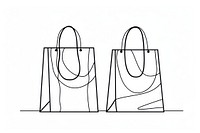 Minimalist symmetrical shopping accessories accessory handbag.