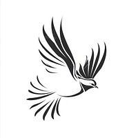 Dove stencil bonfire symbol.