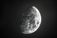 Third quarter moon astronomy outdoors universe.