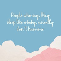 Sleep quote Instagram post template