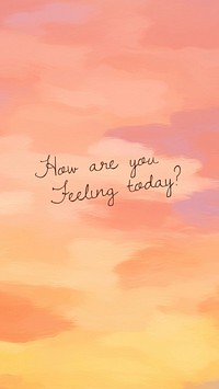 How are you feeling Instagram story template