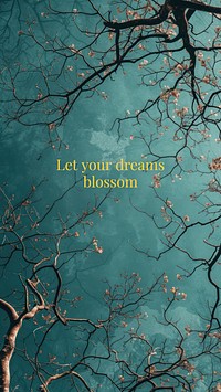 Dream quote Instagram story template