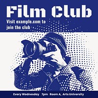 Film club Facebook post template