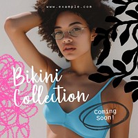 Swimwear & bikini Instagram post template