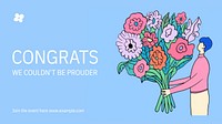 Graduation blog banner template