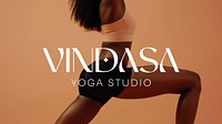 Yoga studio logo blog banner template