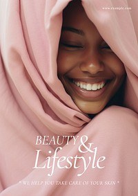 Beauty & lifestyle poster template