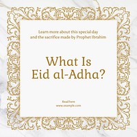 Eid al-Adha Facebook post template