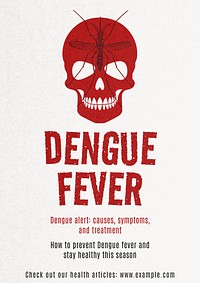 Dengue fever poster template