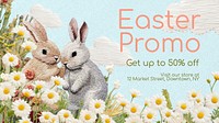 Easter promotion blog banner template