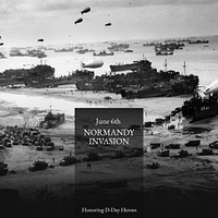 D-Day & Normandy battle Instagram post template