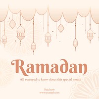 Ramadan Facebook post template