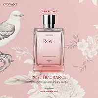 Rose fragrance Instagram post template