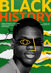 Black history poster template