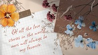 Anniversary quote blog banner template