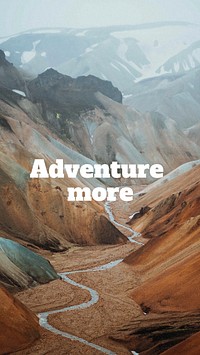 Adventure more Facebook story template