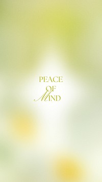 Peace of mind Facebook story template