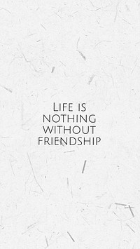 Friendship quote Facebook story template