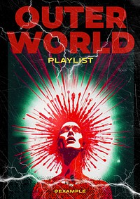 Music playlist   poster template