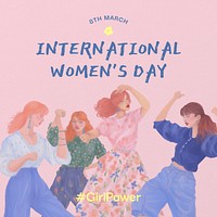 International women's day  Instagram post template