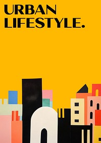 Urban lifestyle poster template
