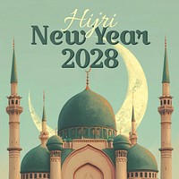 Hijri new year Instagram post template