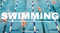 Summer games sports blog banner template