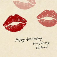 Anniversary  quote Instagram post template