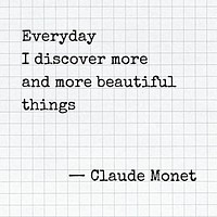 Monet's beauty  quote Instagram post template