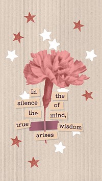 Wisdom  quote   mobile wallpaper template