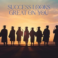 Graduation  quote Instagram post template