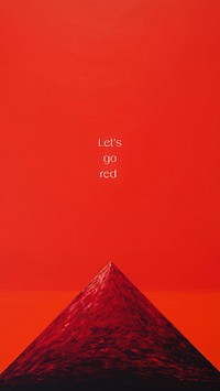 Let's go red quote   Instagram story template