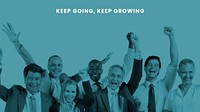 Keep growing quote blog banner template